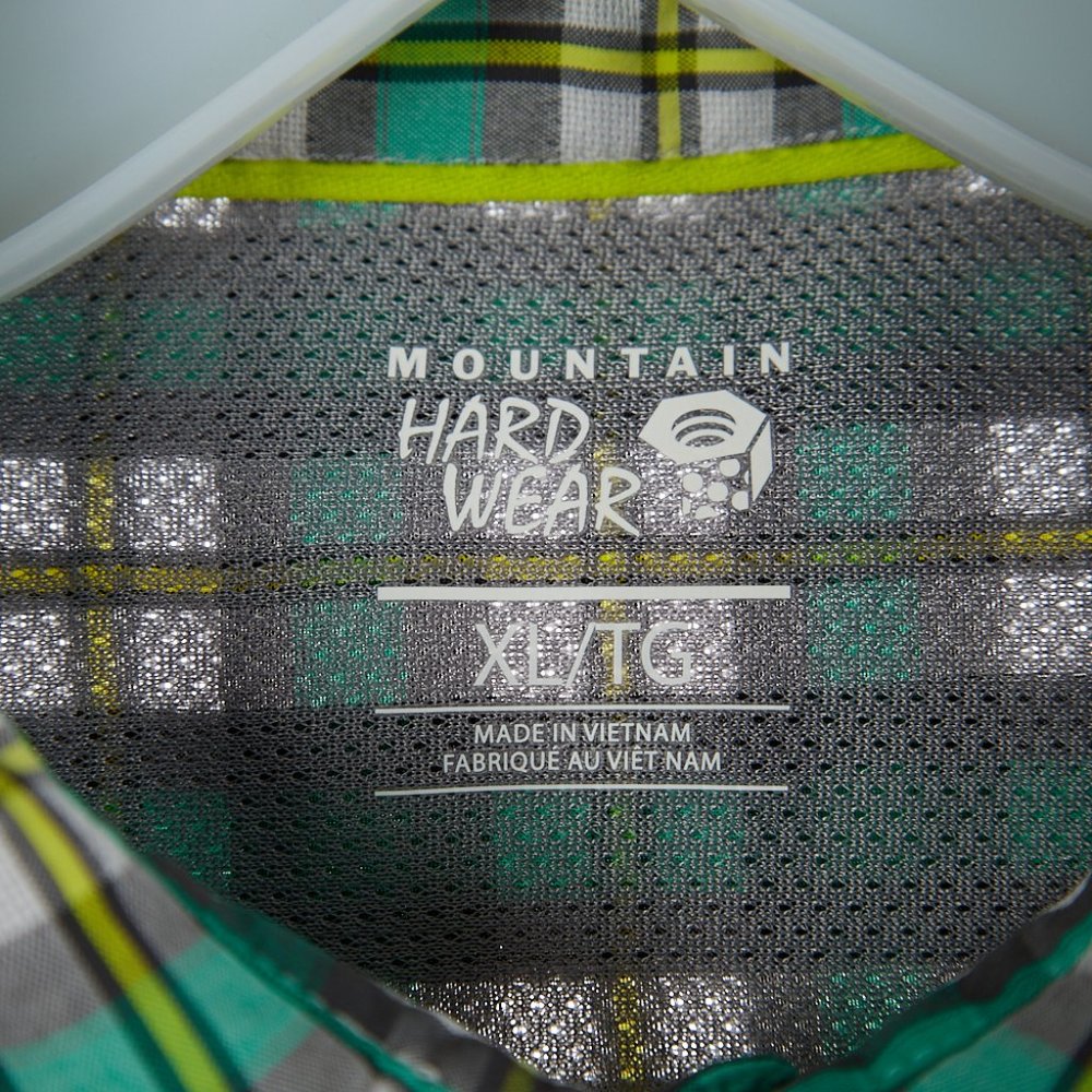 Mountain Hardwear Green Plaid Button Up Shirt Men's XL - Picture 4 of 8